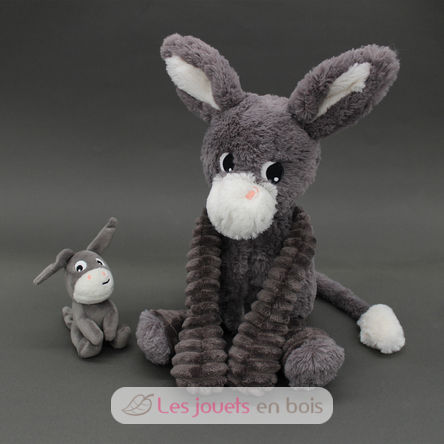 Donkey plush toy mother and her grey baby DE76030 Les Déglingos 9