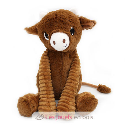 Cow plush toy mother and her brown baby DE76050 Les Déglingos 4