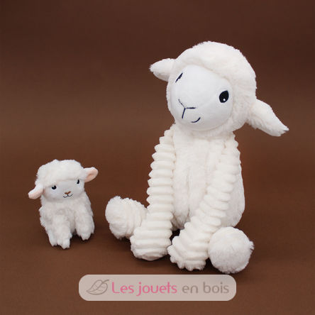 Sheep plush toy mother and her white baby DE76060 Les Déglingos 2