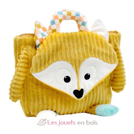 Cyranos the fox corduroy backpack DE35036 Les Déglingos 1