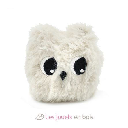 Polar owl plush toy mother and her baby DE76120 Les Déglingos 4