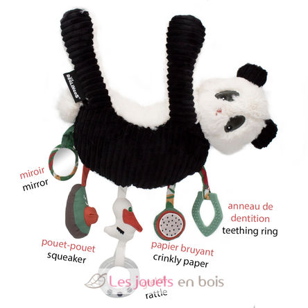 Activity soft toy Rototos the panda DE36328 Les Déglingos 2