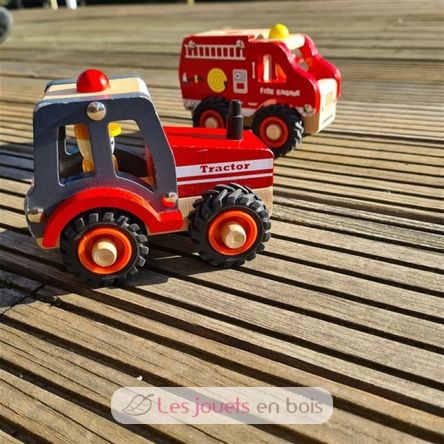 Red wooden tractor EG511040 Egmont Toys 2