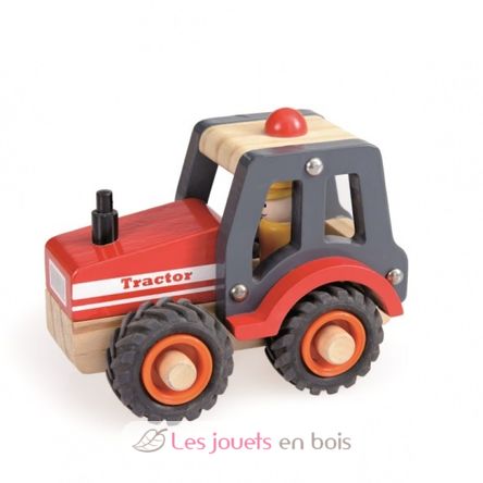 Red wooden tractor EG511040 Egmont Toys 1