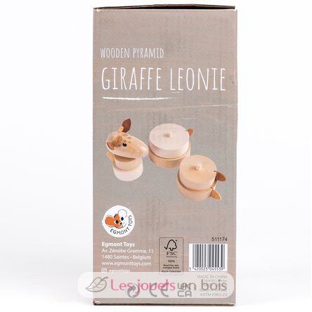 Stacking Pyramid Giraffe Léonie EG511174 Egmont Toys 9