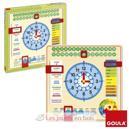 Calendar Clock Français GO0106-699 Goula 1