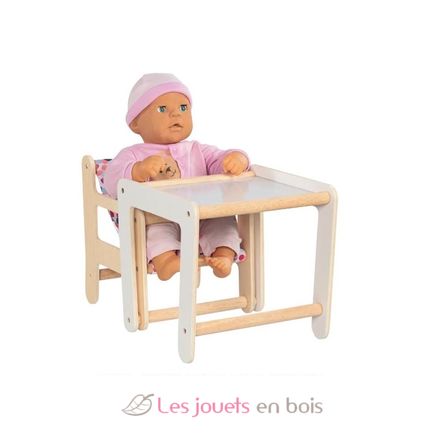 Doll's hight chair with table 2 in 1 GK51483 Goki 4