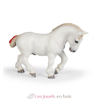 White Percheron figure PA-51567 Papo 1