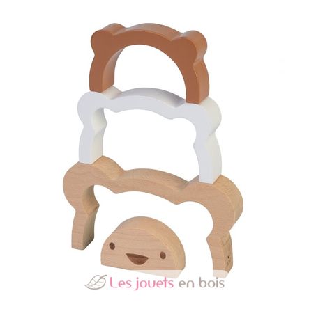 Eco friendly wooden bear stacker BB51595 BAMBAM 2
