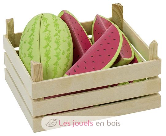Melons in fruit crate GO51673 Goki 1