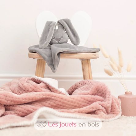 Baby Blanket Lapidou pink and white NA-877718 Nattou 2