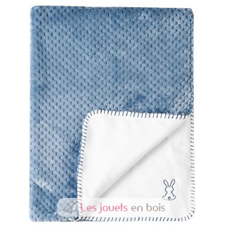 Baby Blanket Lapidou white and blue NA-877732 Nattou 1