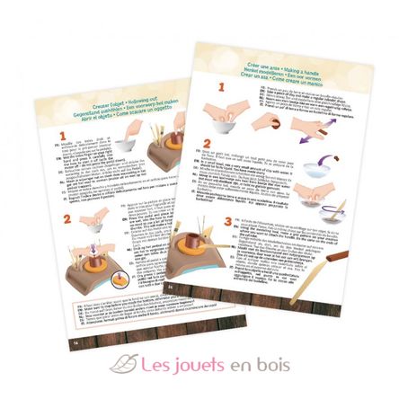 Tour De Potier électrique BUKI – 220 Tours/min, Girelle Métal 20 Cm, Kit Complet Avec Terre Et Outils