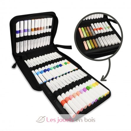 Set of 45 acrylic markers BUK5442 Buki France 2