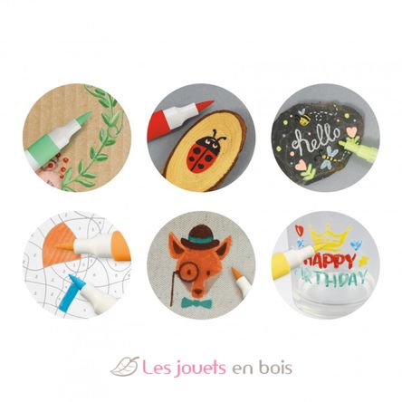 Set of 45 acrylic markers BUK5442 Buki France 5