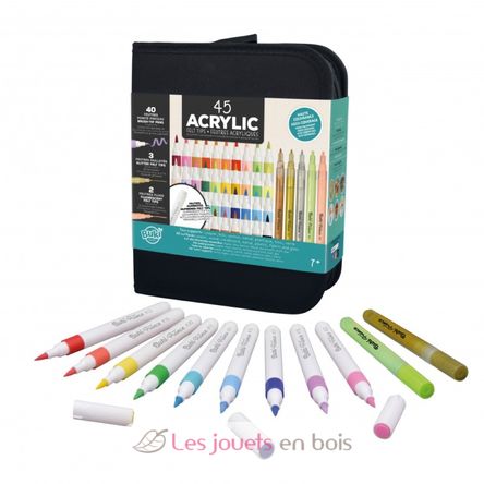 Set of 45 acrylic markers BUK5442 Buki France 1
