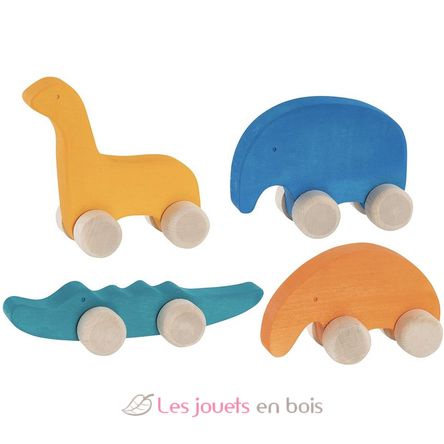 Wooden animals to push GK54857 Goki 1