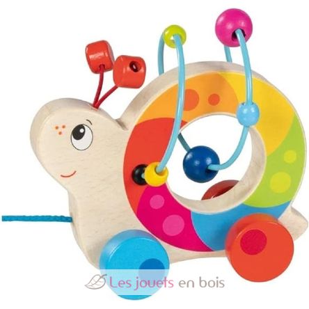 Pull-along snail with bead maze GK54862 Goki 1