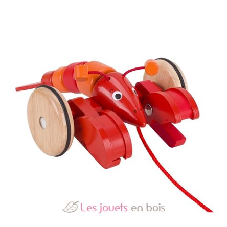 Lobster pull along toy GK54904 Goki 1