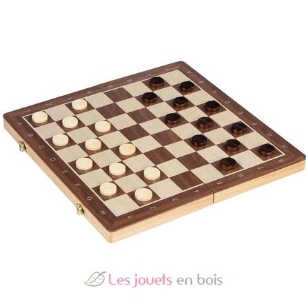 Magnetic chess and checkers game GK56314 Goki 2
