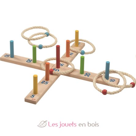 Hoop-la game with 6 sisal rings GK56801 Goki 1