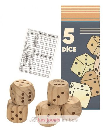5 giant wooden dice EG571011 Egmont Toys 1