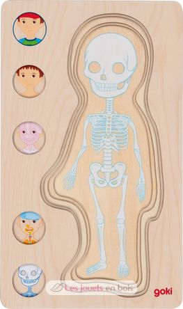 Human body puzzle, boy GK57361 Goki 7