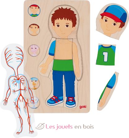 Human body puzzle, boy GK57361 Goki 2