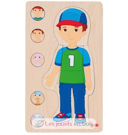 Human body puzzle, boy GK57361 Goki 1