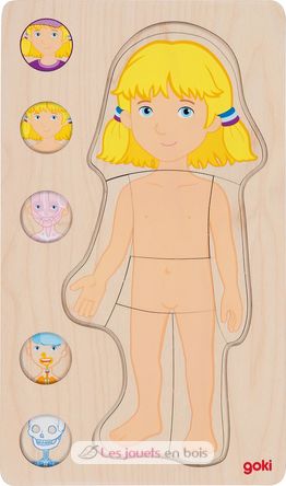 Human body puzzle, girl GK57362 Goki 2