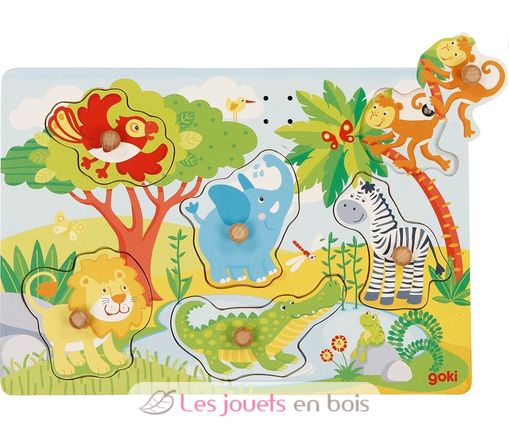 Soundpuzzle zoo animals GK57398 Goki 1