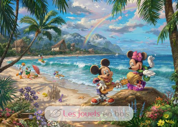 Puzzle Mickey and Minnie in Hawaii 1000 pcs S-57528 Schmidt Spiele 2