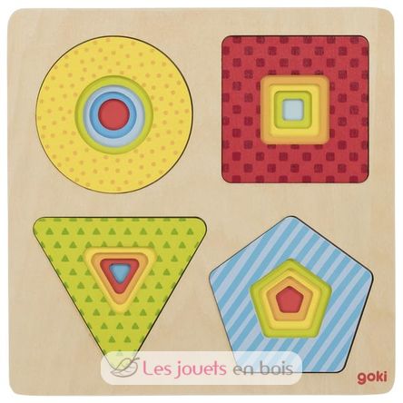 Layer puzzle geometrical shapes GK57705 Goki 2