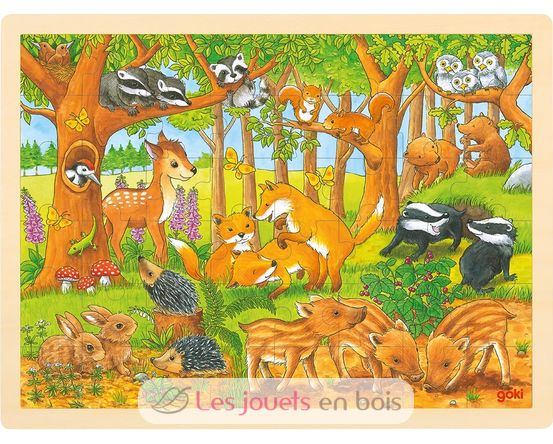 Puzzle forest baby animals GK57734 Goki 1