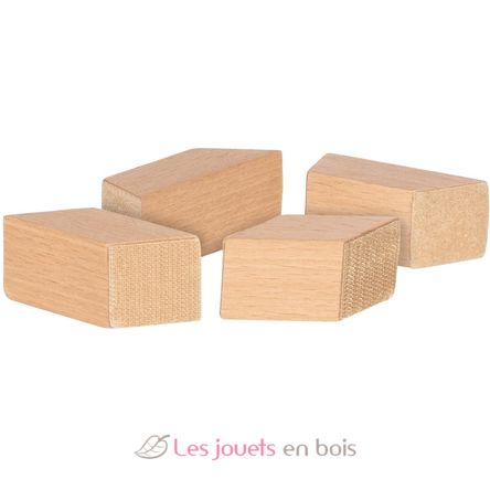 Wooden saw and building blocks with Velcro GK58377 Goki 3