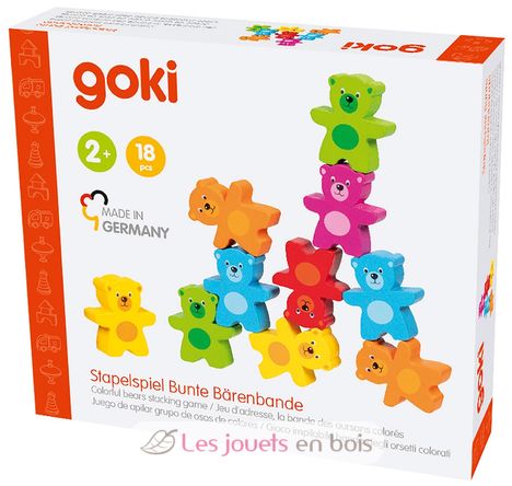Colorful bears stacking game GK58384 Goki 2