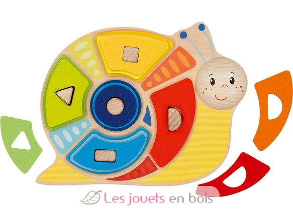 Color and shape sorting game snail GK58399 Goki 1