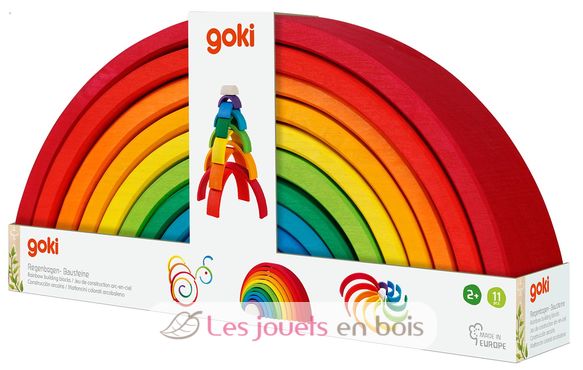 Rainbow building blocks GK58478 Goki 9