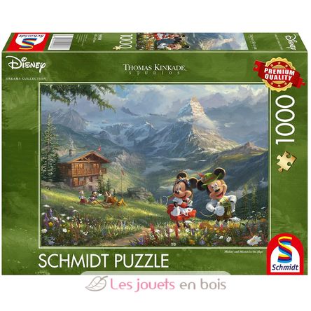 Puzzle Mickey and Minnie in the Alps 1000 pcs S-59938 Schmidt Spiele 1