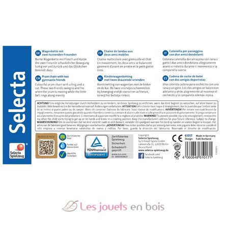 Amici - Pram chain with two friends SE1362-4201 Selecta 6