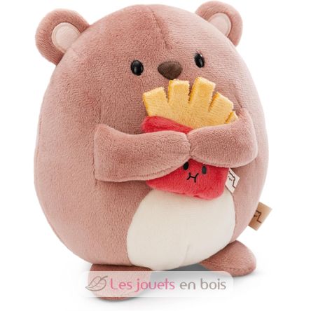 Plush toy Nomo Bear 27cm with french fries NI-61408 Nici 1