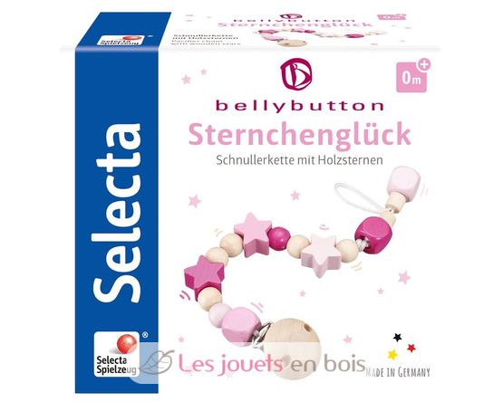 Lucky star pink, pacifier chain SE64013 Selecta 3