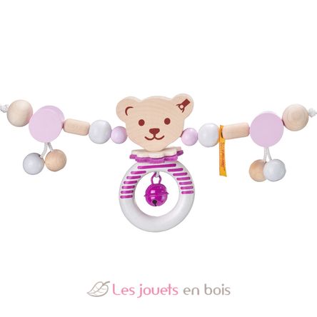 Steiff Bear stroller toy chain pink SE64304 Selecta 6
