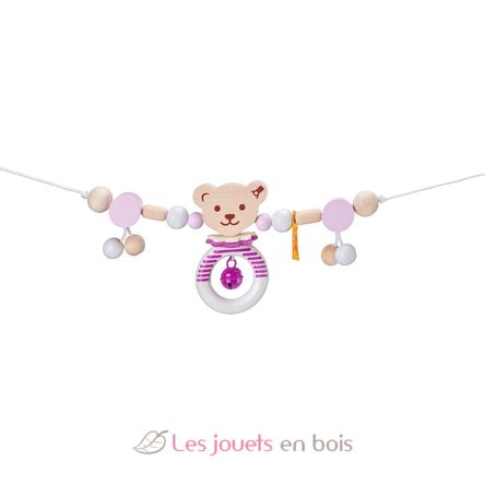 Steiff Bear stroller toy chain pink SE64304 Selecta 7