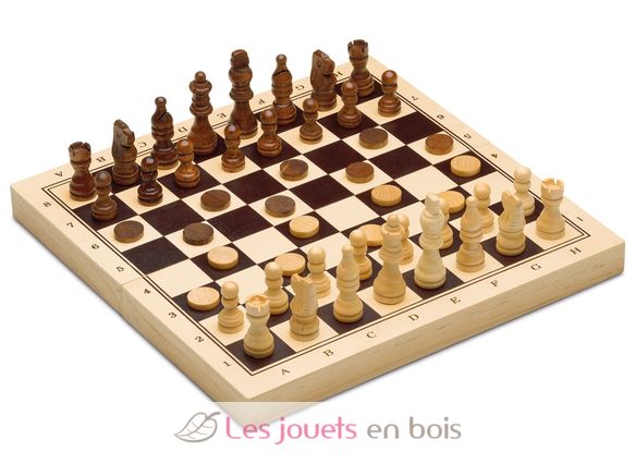 Chess and Checkers Deluxe Board Game