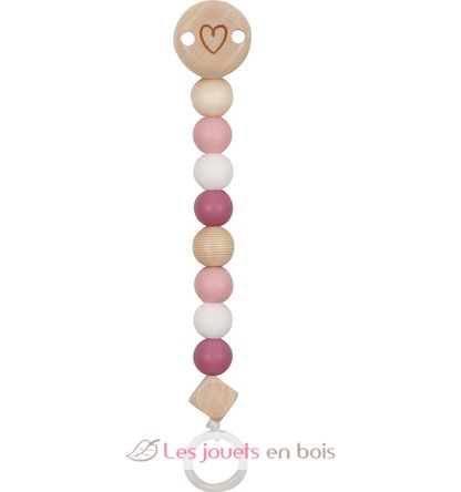 Soother chain pink heart GK65240 Goki 1