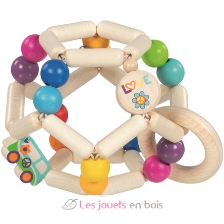 Touch ring elastic rainbow ball van GK65361 Goki 1
