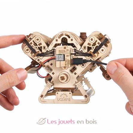 V8 Engine mechanical model kit U-70264 Ugears 9