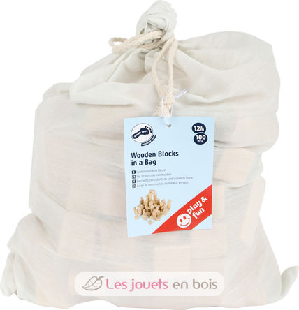 Wooden Blocks natural 100-pack in bag LE7073 Small foot company 4