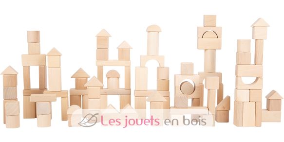 Wooden Blocks natural 100-pack in bag LE7073 Small foot company 2